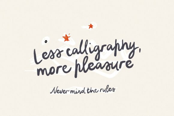 Scribblemood Regular Font PNG with transparent background - Preview 1