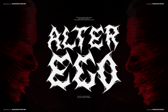 Shadow Prayer Font PNG with transparent background - Preview 1