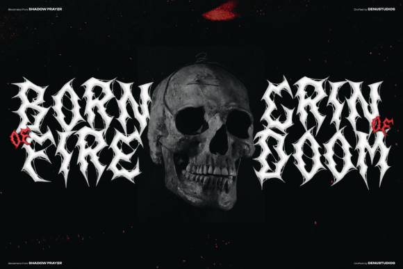 Shadow Prayer Font PNG with transparent background - Preview 2