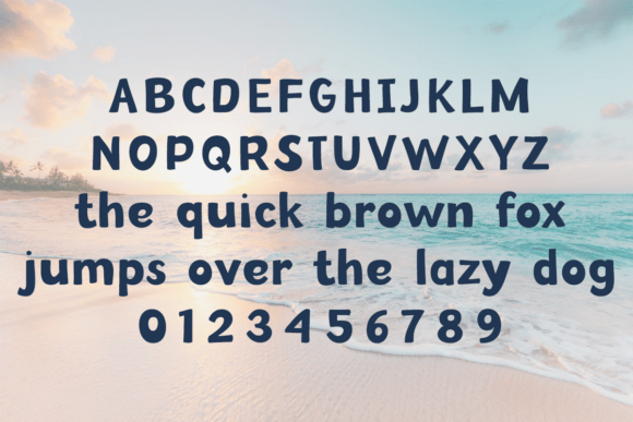 Silly Summer Font PNG with transparent background - Preview 1