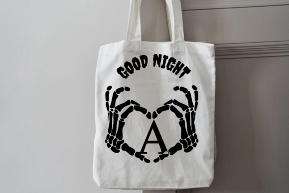 Skeleton Hand Heart Font PNG with transparent background - Preview 4