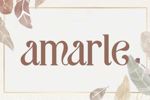 Amarle Font PNG with transparent background - Preview 1
