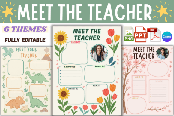 Back to School Meet the Teacher Template Graphic by Lelix Art ...