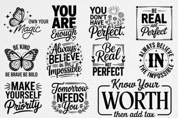 Boho Motivational Quotes Svg Bundle Graphic Crafts By EM STORE
