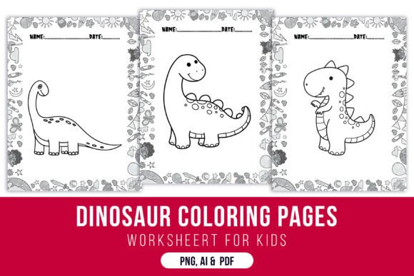Dinosaur Coloring Pages – Fun Printable