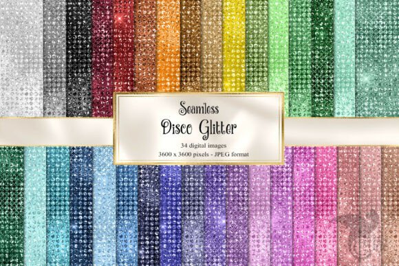 Disco Glitter Digital Paper