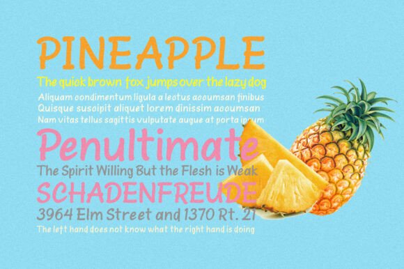 Gellosia Font PNG with transparent background - Preview 3