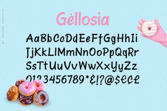 Gellosia Font PNG with transparent background - Preview 6
