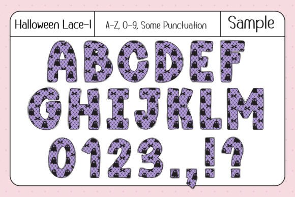 Halloween Lace Font - Preview 2