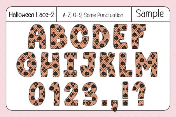 Halloween Lace Font - Preview 3
