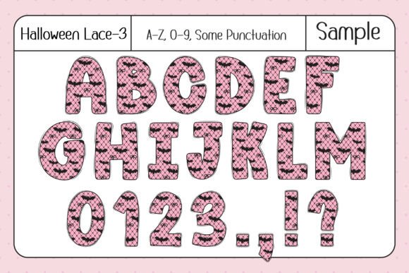Halloween Lace Font - Preview 4