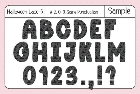 Halloween Lace Font - Preview 6