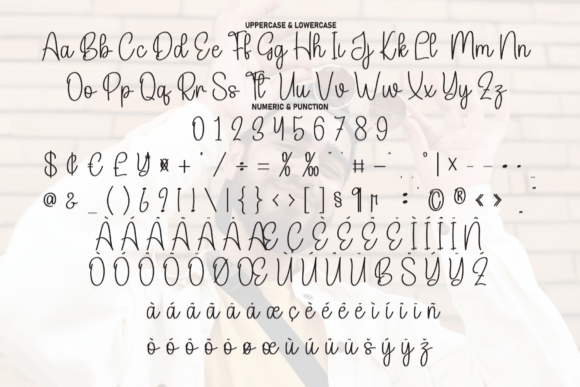 Hipster Lucky Font PNG with transparent background - Preview 6