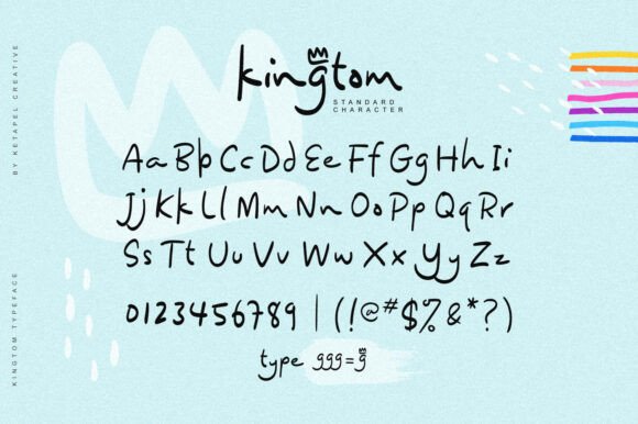 Kingtom Font PNG with transparent background - Preview 6