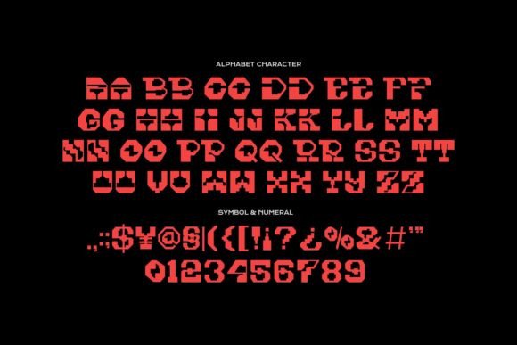Knock Tonic Font PNG with transparent background - Preview 4