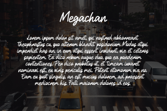 Megachan Font PNG with transparent background - Preview 2