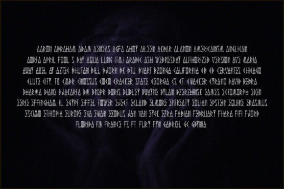 Megalomaniac Font PNG with transparent background - Preview 3