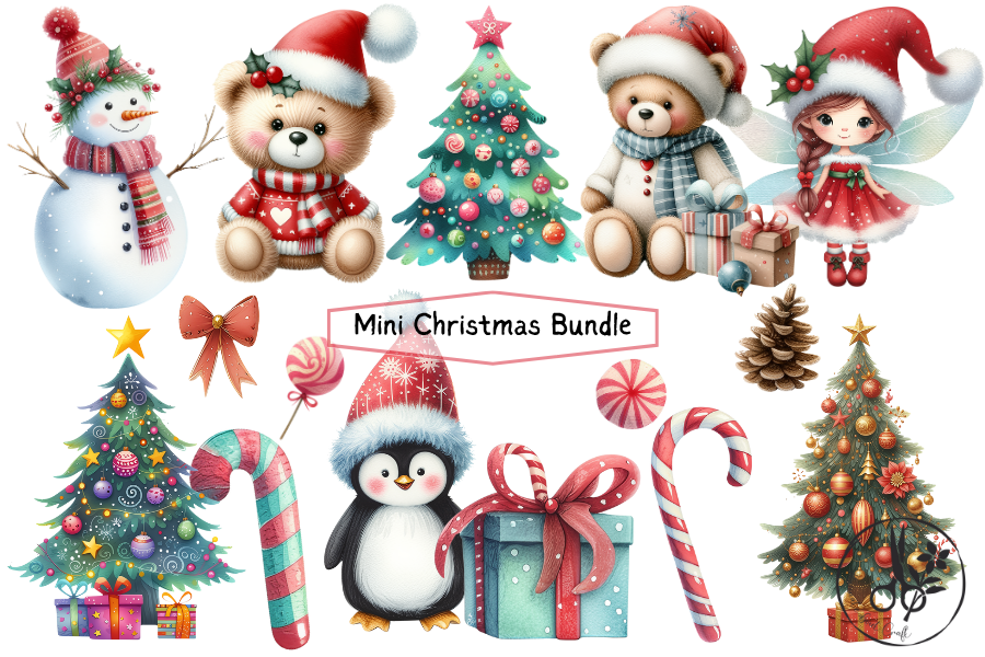 Mini Christmas Bundle - Clip Art