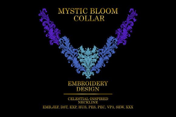 Mystic Bloom Collar Design for Elegant