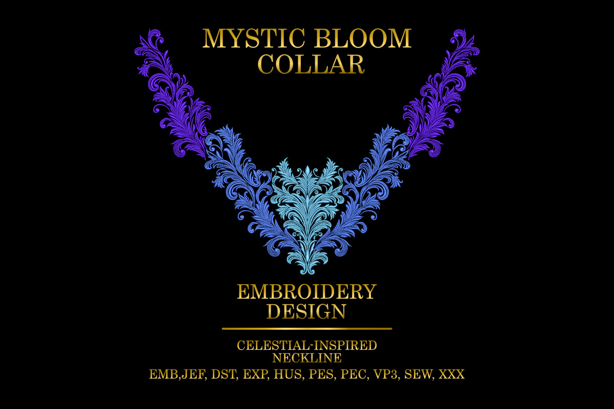 Mystic Bloom Collar Design for Elegant