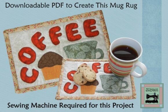 PDF Pattern for Coffee Mug Rug