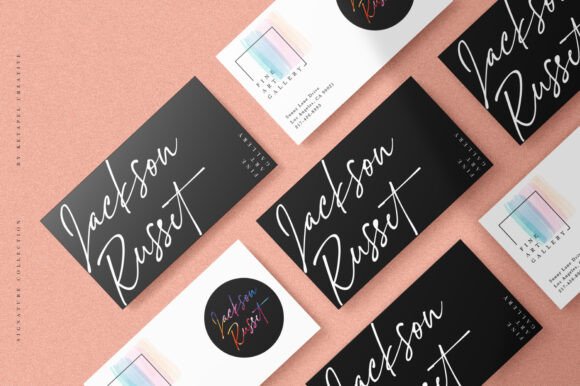 Scarlett Busiat Font PNG with transparent background - Preview 6