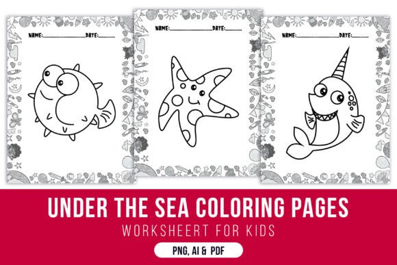 Under the Sea Coloring Pages Printable