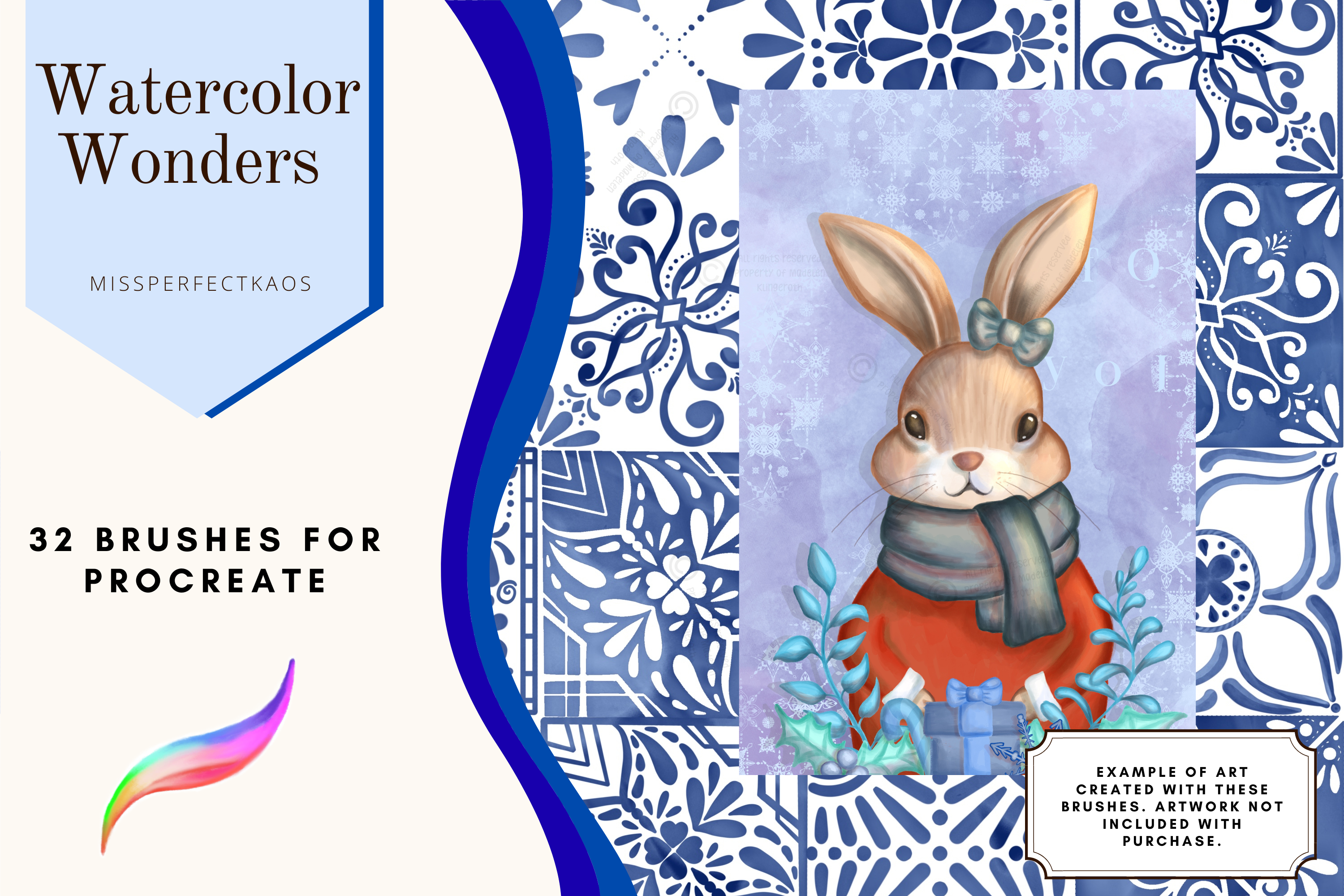 Watercolor Wonders- 32 Procreate Brushes - photo 7