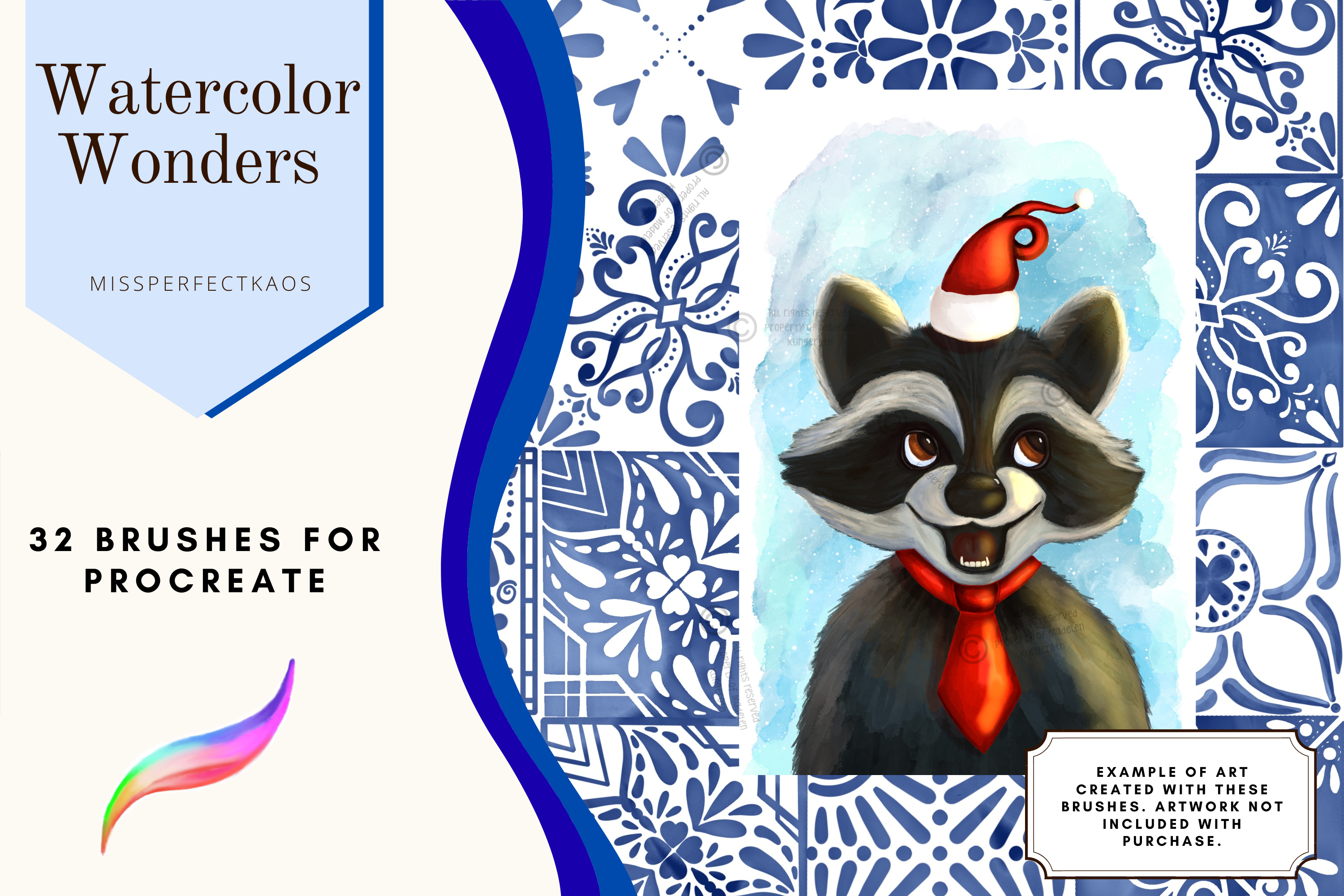 Watercolor Wonders- 32 Procreate Brushes - photo 8