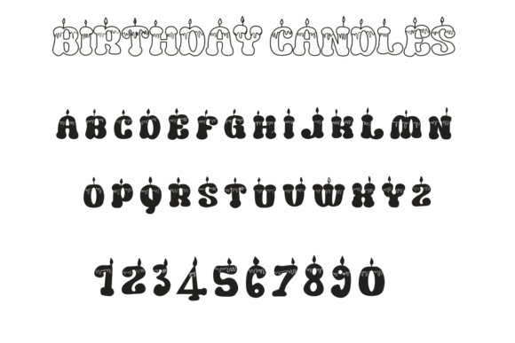 Birthday Candles Font - Preview 1