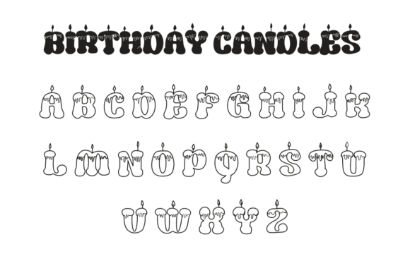Birthday Candles Font - Preview 2
