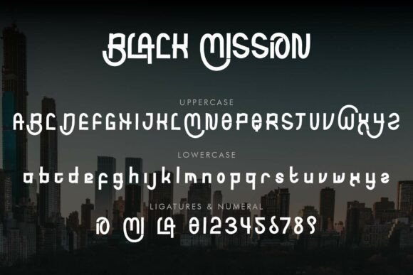 Black Mission Font - Preview 4