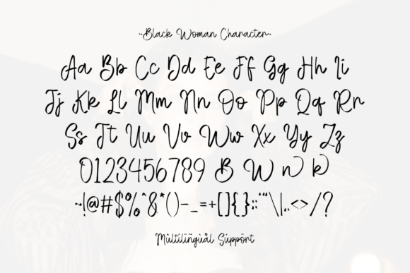 Blackwoman Regular Font - Preview 5
