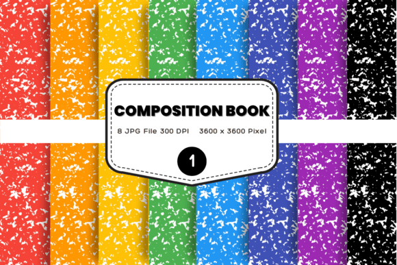 Composition Notebook Background School Graphic Backgrounds By sistadesign29