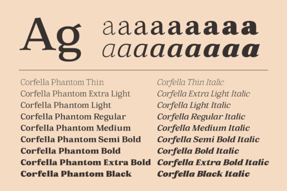 Corfella Phantom Font - Preview 3