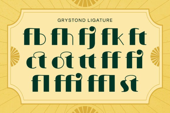 Grystond Font PNG with transparent background - Preview 2