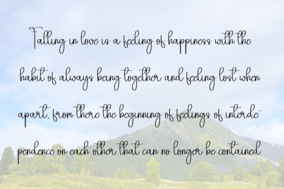 Happy Calligraphy Font PNG with transparent background - Preview 5