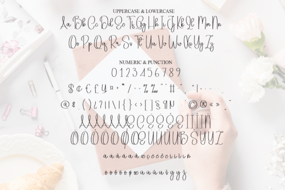 Happy Calligraphy Font PNG with transparent background - Preview 6