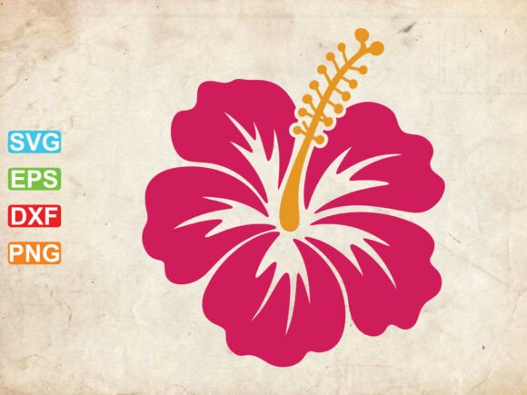 Hibiscus Flower Svg, Hawaiian Flower Svg