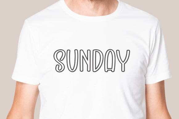 Light Color Font font preview - 1