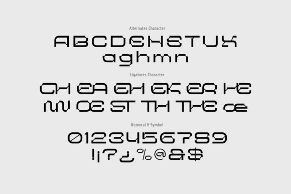 Nebula Rolek Font PNG with transparent background - Preview 5