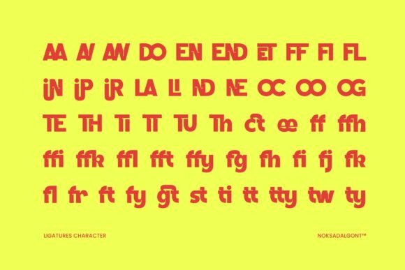 Noksa Dalgont Font PNG with transparent background - Preview 4