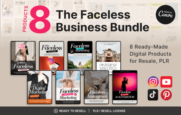 The Faceless Business Bundle, Canva
