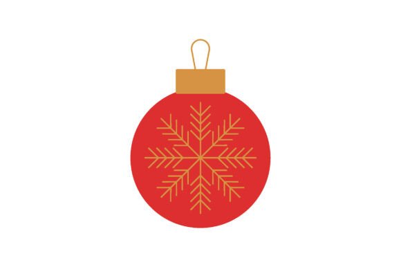 Red Christmas Ornament Bauble