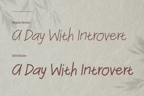Adaywithintrovert Font - Preview 1