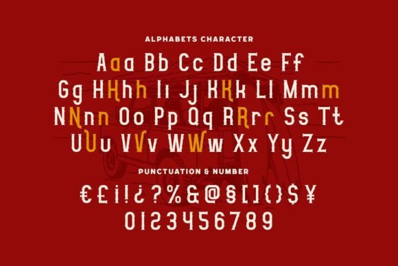 Bandeic Font PNG with transparent background - Preview 4