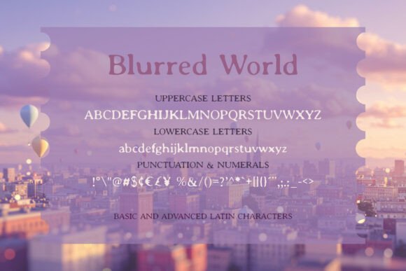 Blurredworld Font - Preview 4