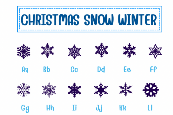 Christmas Snow Winter Font - Preview 1