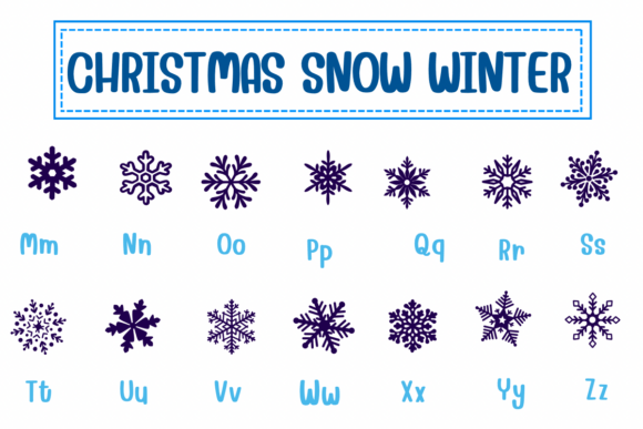 Christmas Snow Winter Font - Preview 2
