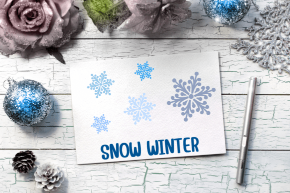 Christmas Snow Winter Font - Preview 6